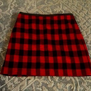 Madewell plaid skirt